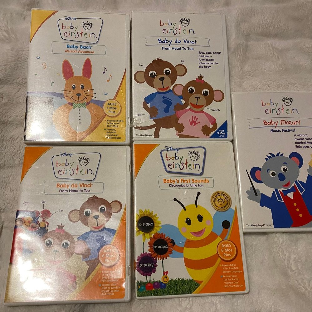 Lot 5 Kids Baby DVD's: Baby Einstein